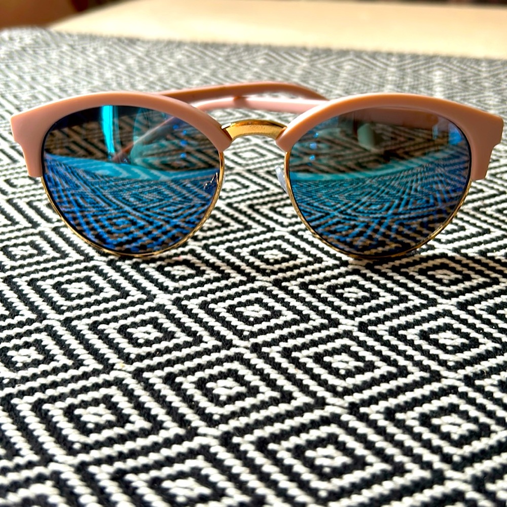 Pink and blue sunglasses